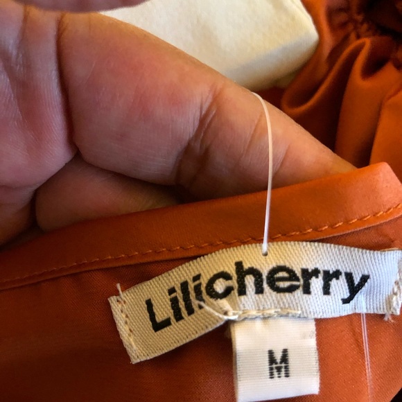 🆕 burnt orange crop top. With side - Picture 8 of 9